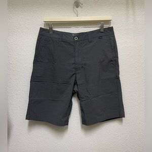 TRAVIS MATHEW Dark Gray Men's Flat Front Golf Shorts Size 32
